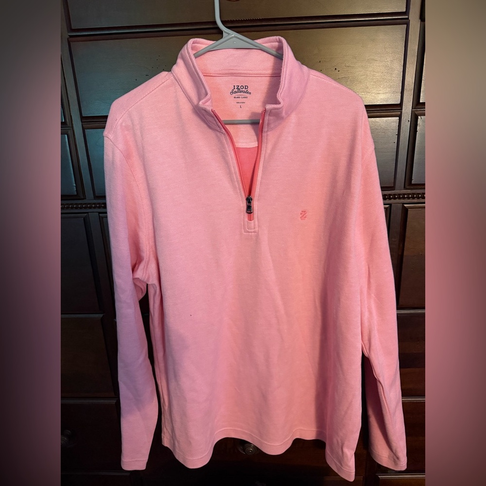 Izod Coral Quarter-Zip Pullover
